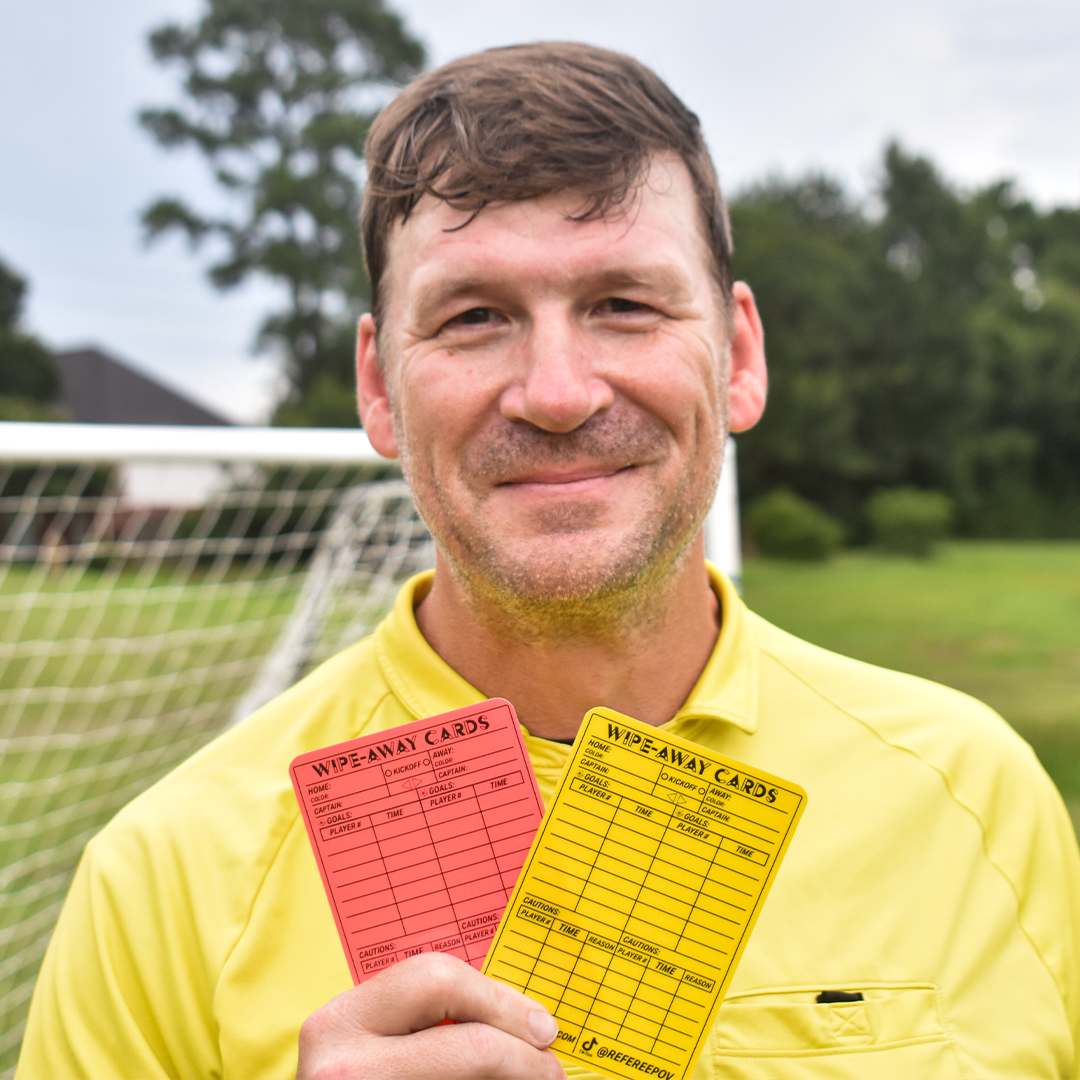 Wipe-Away Soccer Referee Card Set