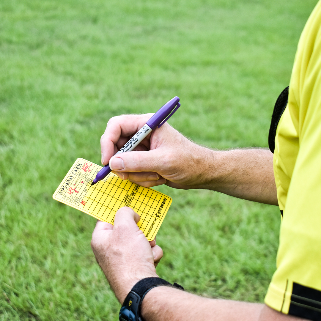 Wipe-Away Soccer Referee Card Set